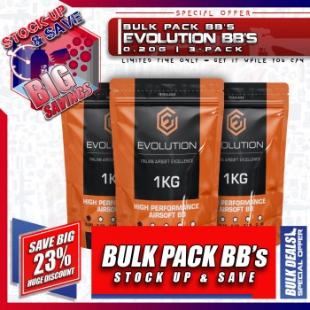  BULK DEALS: Evolution BB's (0.20g) (3 Pack)